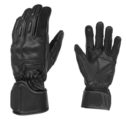 Dririder Assen 3 Leather Motorcycle Gloves - Black