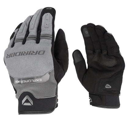 Dririder Explorer ADV Short Cuff Gloves - Black / Dark Grey