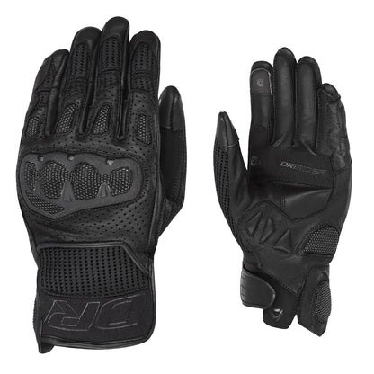 Dririder Sprint 2 Summer Leather Motorcycle Gloves - Black