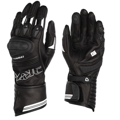 Dririder Torque Long Cuff Summer Gloves - Black / White