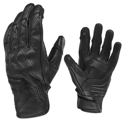 Dririder Tour 2 Air Leather Motorcycle Gloves - Black