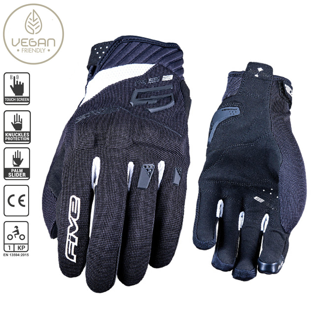 Five RS3 Evo Youth Gloves - Black / White