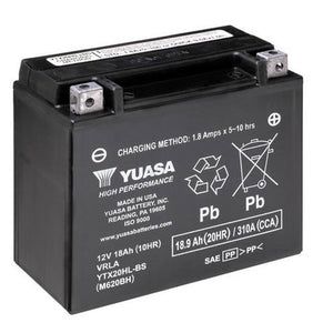 Yuasa YTX20HL-BS Sealed Motorcycle Battery - USA Made