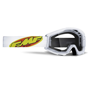 FMF Powercore Adult MX Goggles - Core White - Clear Lens