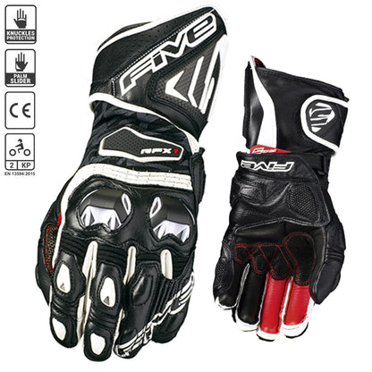 Five RFX1 Ladies Race Gloves - Black / White