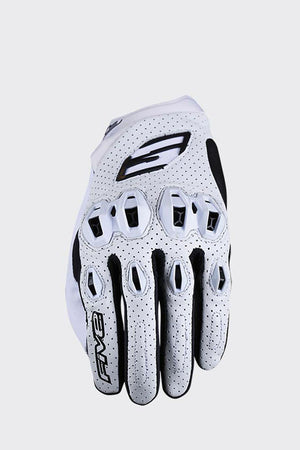 Five Stunt EVO 2 Leather Gloves - White