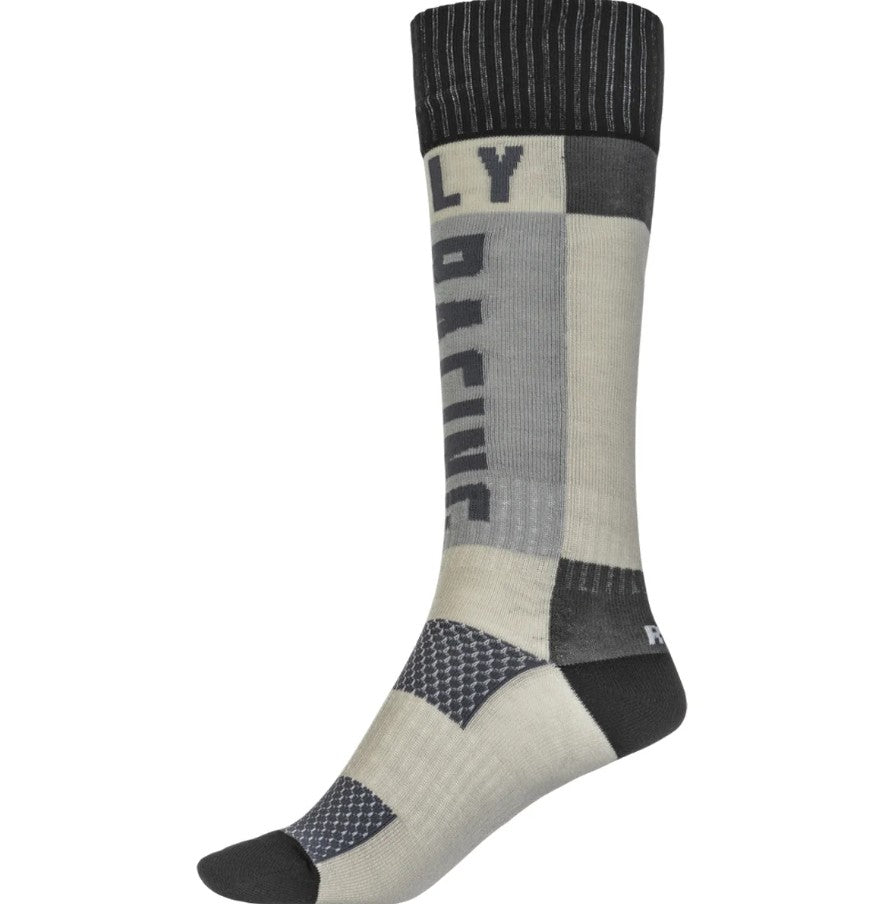 Fly MX Thick Youth Socks - Gray / Black