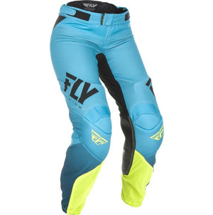 Fly 5/6 (32') Womens Lite MX Pants - Blue / HiVis
