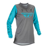 Fly Racing 2021 Ladies F-16 Jersey - Grey / Blue