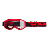 Fly Focus Goggle - Red with Clear Lens