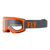 Fly '23 Focus Goggle - Grey / Orange with Clear Lens