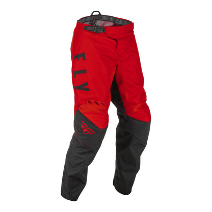 Fly Youth 18" F16 MX Pants - Red / Black