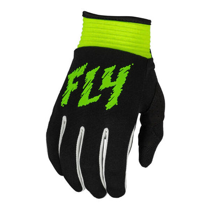 Fly : Youth 3X-Small (1) : F16 MX Gloves : Black Green