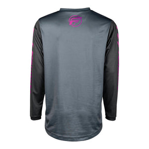 Fly Youth X-Large F16 MX Jersey - Grey Charcoal Pink