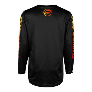 Fly Youth Large F16 MX Jersey - Black Yellow Orange