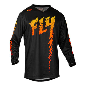 Fly Youth Large F16 MX Jersey - Black Yellow Orange