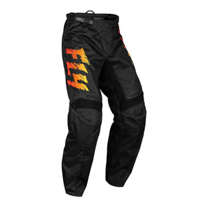 Fly Youth 18" F16 MX Pants - Black Yellow Orange