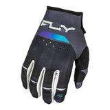 Fly Racing 2024 Kinetic Reload Gloves - Charcoal / Black / Blue Iridium