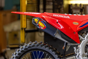 FMF Factory 4.1 RCT Stainless Muffler Carbon End - Honda CRF450R CRF450RX 2021-2026