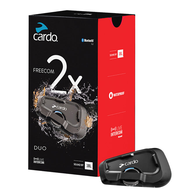 Cardo Freecom 2X - Single Pack - Bluetooth Intercom System