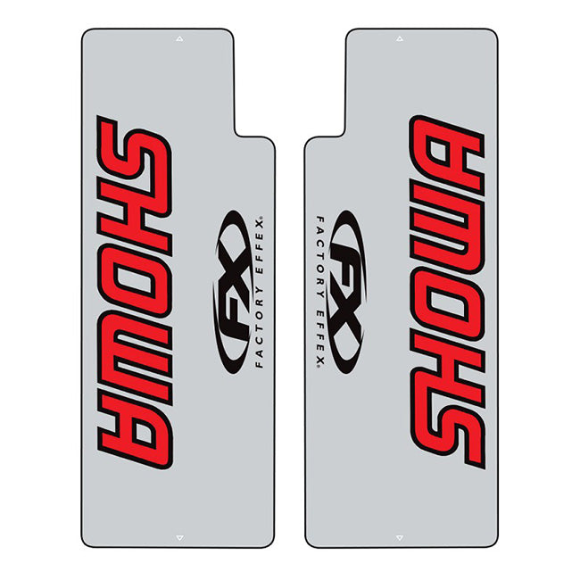 Factory Effex Showa Upper Fork Shields - Red / Clear