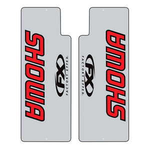 Factory Effex Showa Upper Fork Shields - Red / Clear