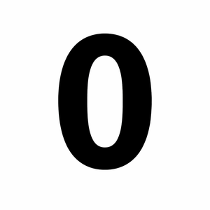 Factory Effex 5" Pro Racing Numbers - Black