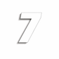 Factory Effex 4" Factory Race Numbers - White