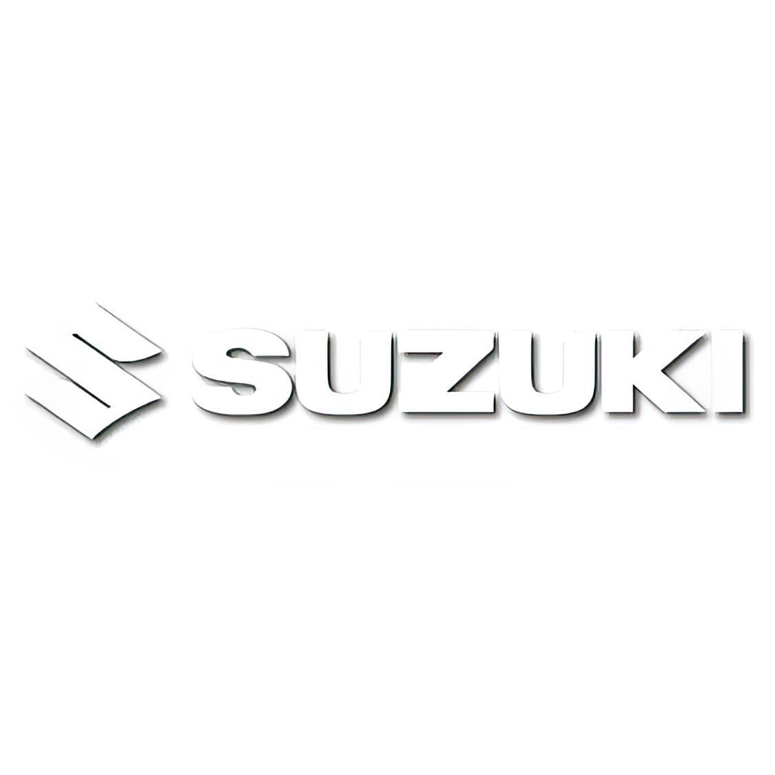 Factory Effex 900mm x 170mm Suzuki Sticker - White