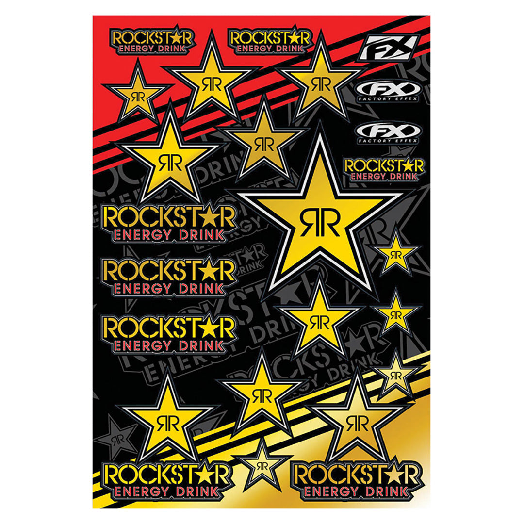Factory Effex Rockstar Energy Sticker Kit - 480mm x 330mm