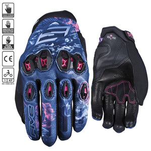 Five Stunt EVO 2 Ladies Gloves - Flowers Pink / Purple