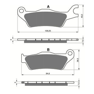 Goldfren GF381 S3 Sintered Sport Brake Pads