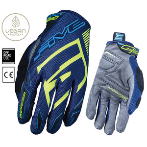 Five MXF Prorider S MX Gloves - Greenwater / Fluro Yellow