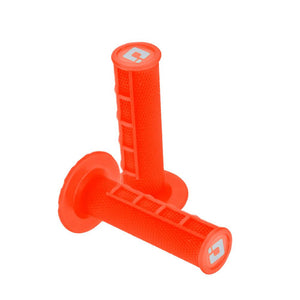 ODI 1/2 Waffle MX Grips - Ruffian - Flo Orange