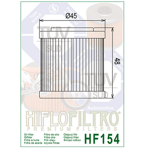 Hiflo HF154 Premium Oil Filter - Husqvarna