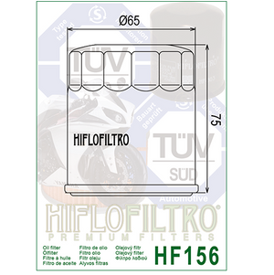 Hiflo HF156 Premium Oil Filter - KTM