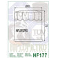 Hiflo HF177 Premium Oil Filter - Buell CFMoto Moto Morini