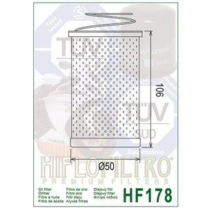Hiflo HF178 Premium Oil Filter - Harley Davidson Moto Guzzi