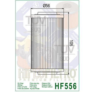 Hiflo HF556 Premium Oil Filter - Can-am John Deere Sea-Doo