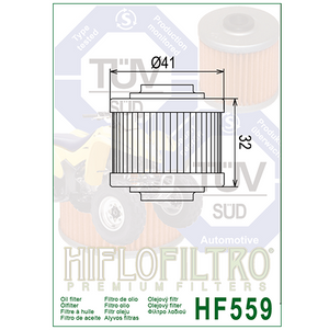 Hiflo HF559 Premium Oil Filter - Can-am Bombardier