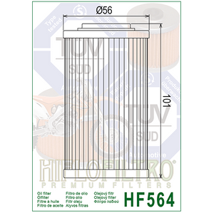 Hiflo HF564 Premium Oil Filter - Buell Can-am