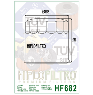 Hiflo HF682 Premium Oil Filter - CFMoto Benelli Moto Morini