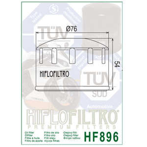 Hiflo HF896 Premium Oil Filter - Ural