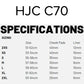 HJC C70 Helmet - Curves MC1