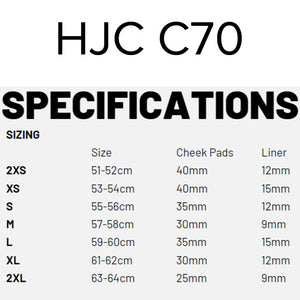 HJC C70N Helmet - Semi Flat Black