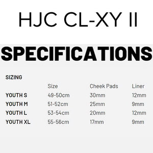 HJC CL-XY II Youth MX Helmet -  Creeper MC5 Black