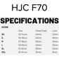 HJC F70 Helmet - Carbon Gloss