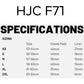 HJC F71 Helmet - Bard MC4HSF
