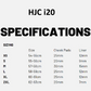HJC i20 Helmet - Open Face - Matt Black