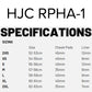 HJC RPHA 1 Helmet - Redbull Austin GP MC21SF